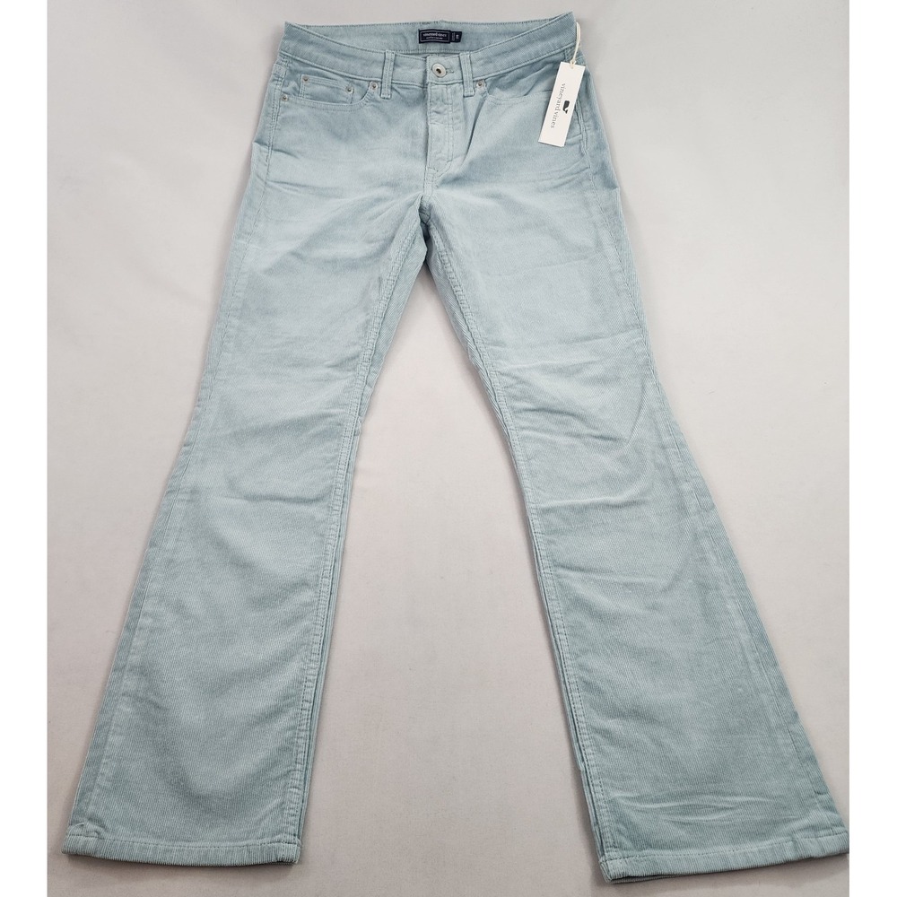 Vineyard Vines Womens Blue Corduroy Pants Size 28 Skinny Stretch 2P001378 NEW